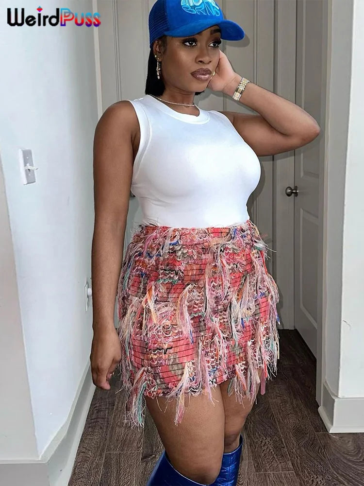 Urban Tassel Street Bodycon Skirt
