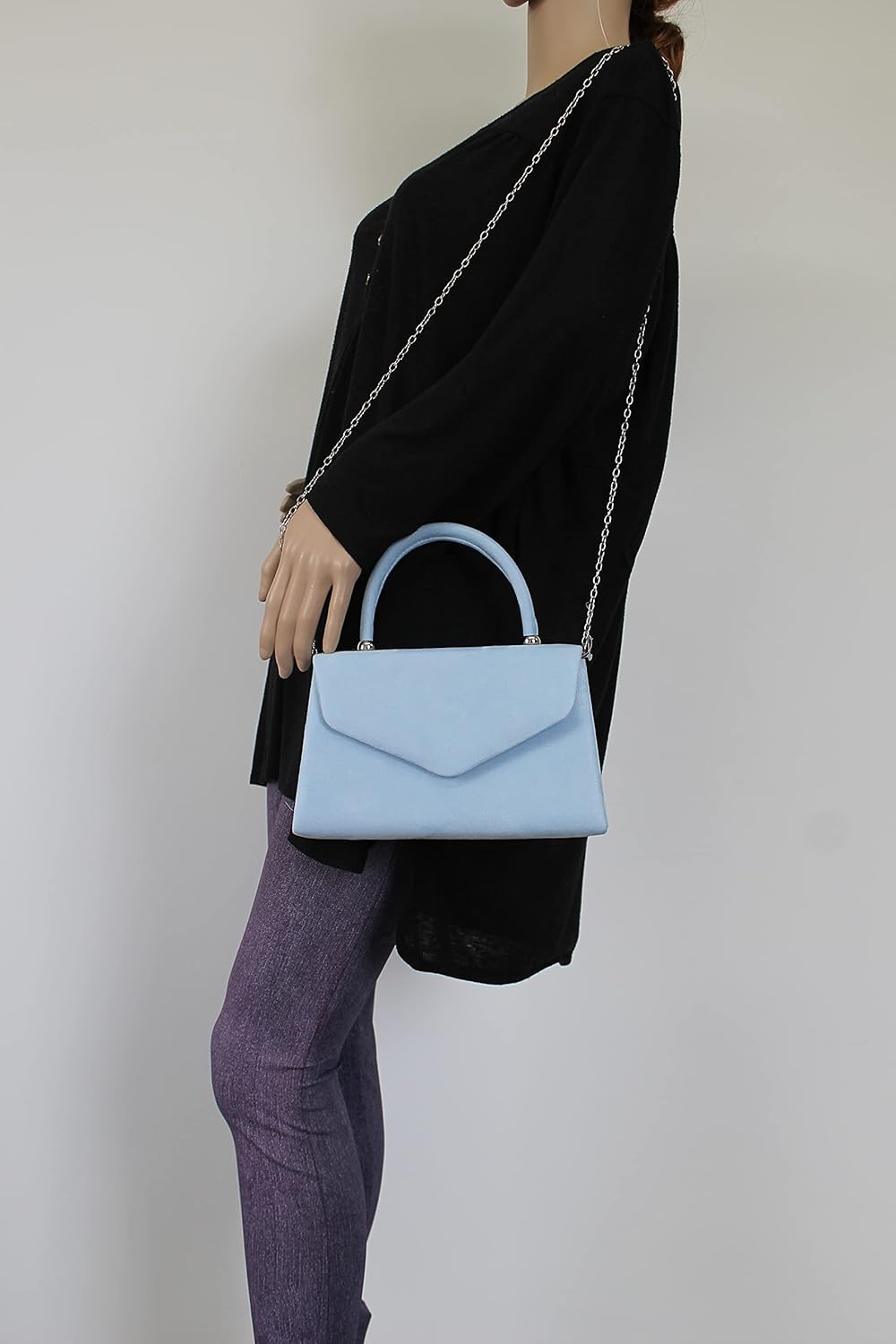 Kendall Suede Evening Clutch